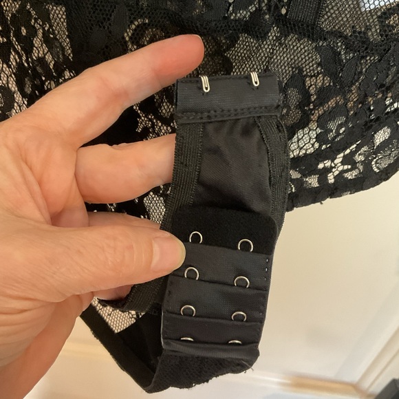 WOW Couture Sexy Bandage Black Lace Bodysuit - Size Medium - Picture 5 of 12